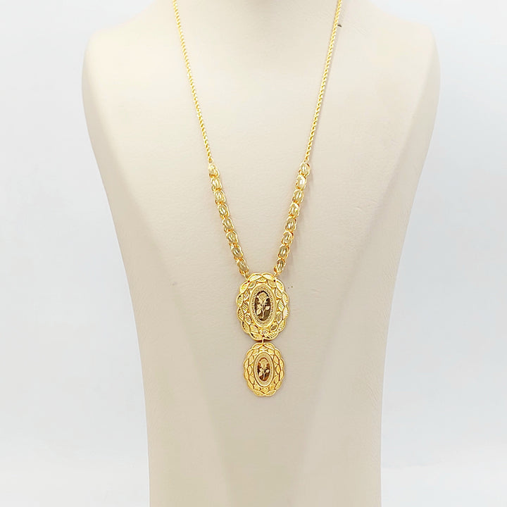 21K عقد اونصه-مجوهرات الشيخ سعيد-Saeed Jewelry 