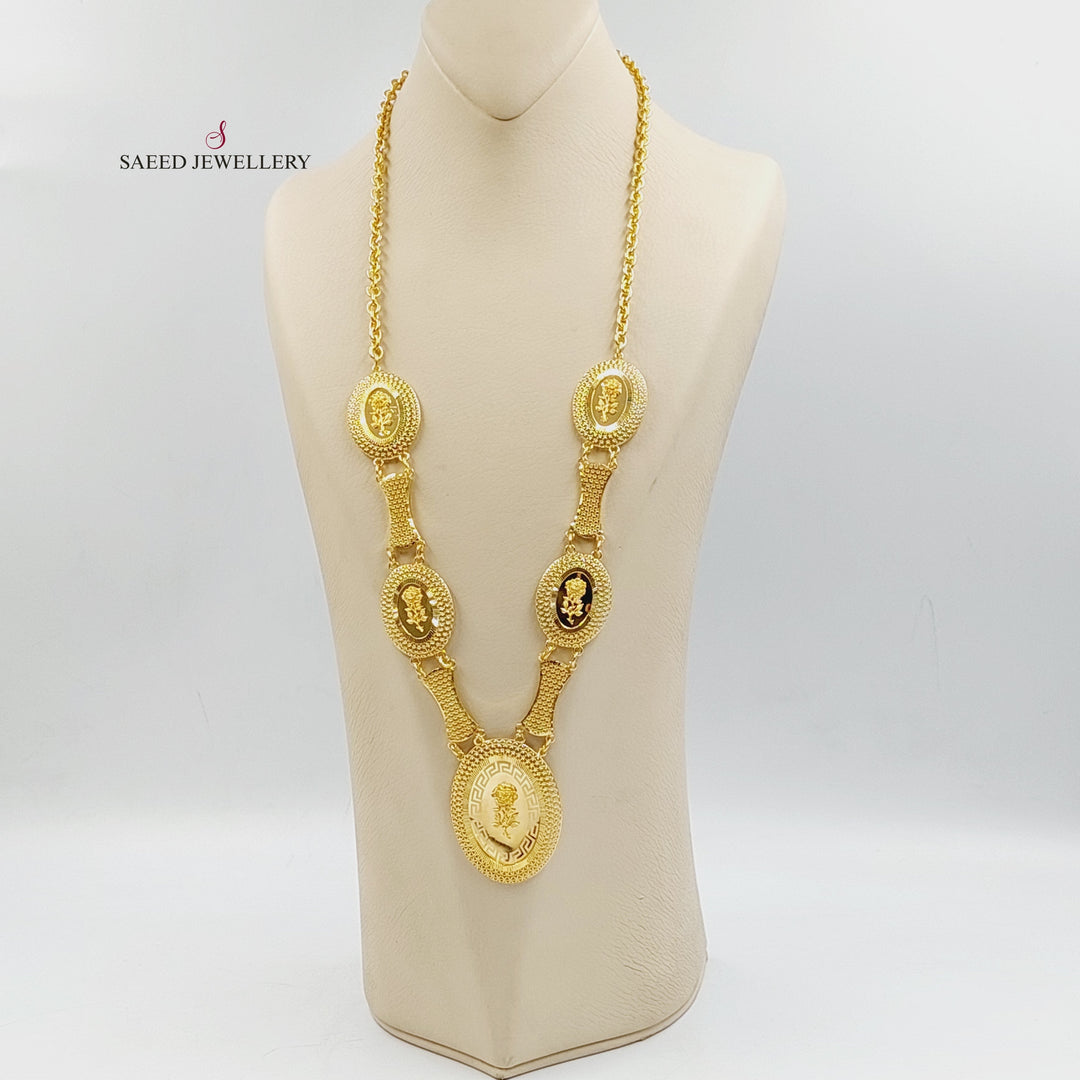 21K Gold Ounce Necklace by Saeed Jewelry - Image 3