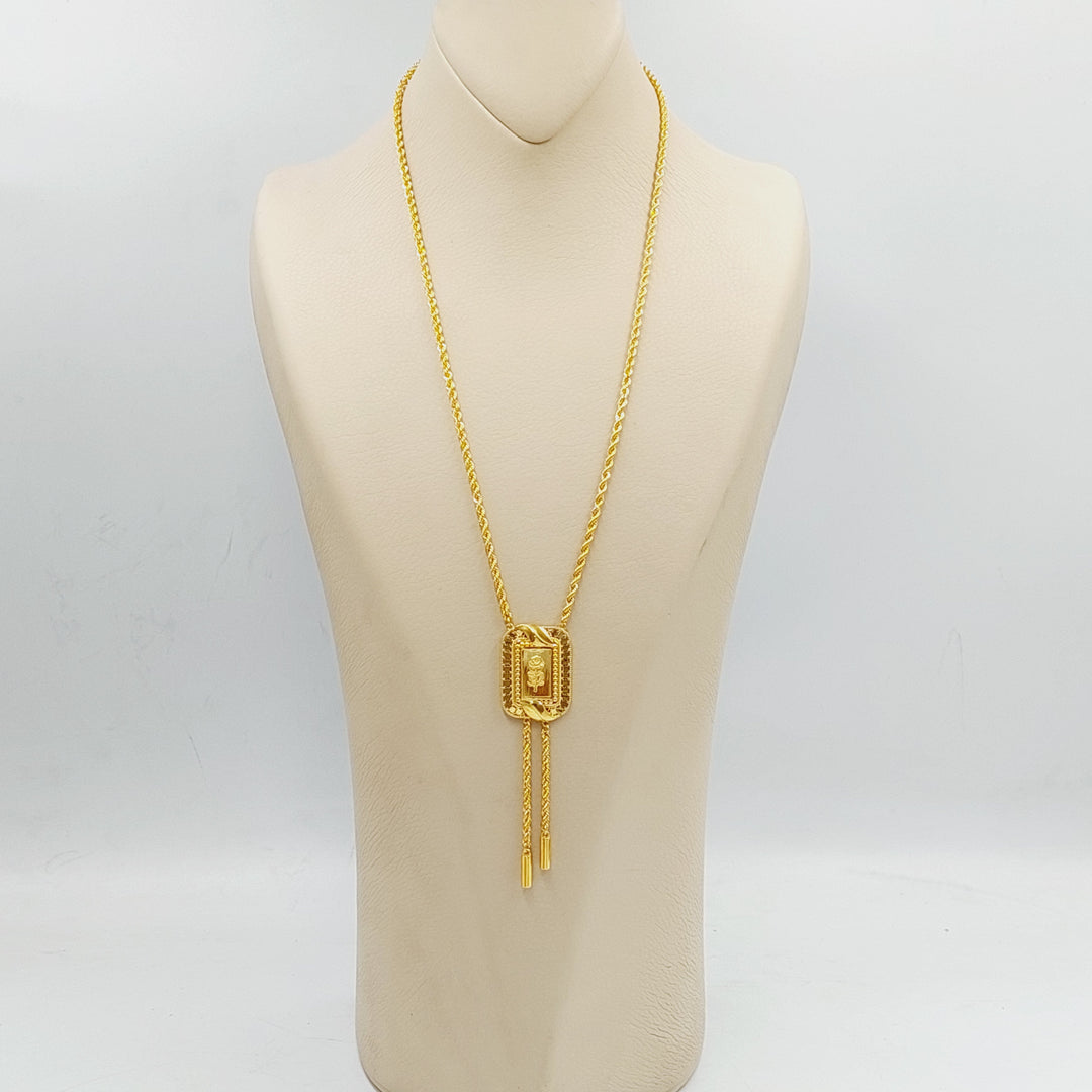 21K Gold Ounce Rope Necklace by Saeed Jewelry - Image 2