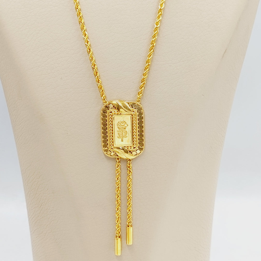 21K Gold Ounce Rope Necklace by Saeed Jewelry - Image 6