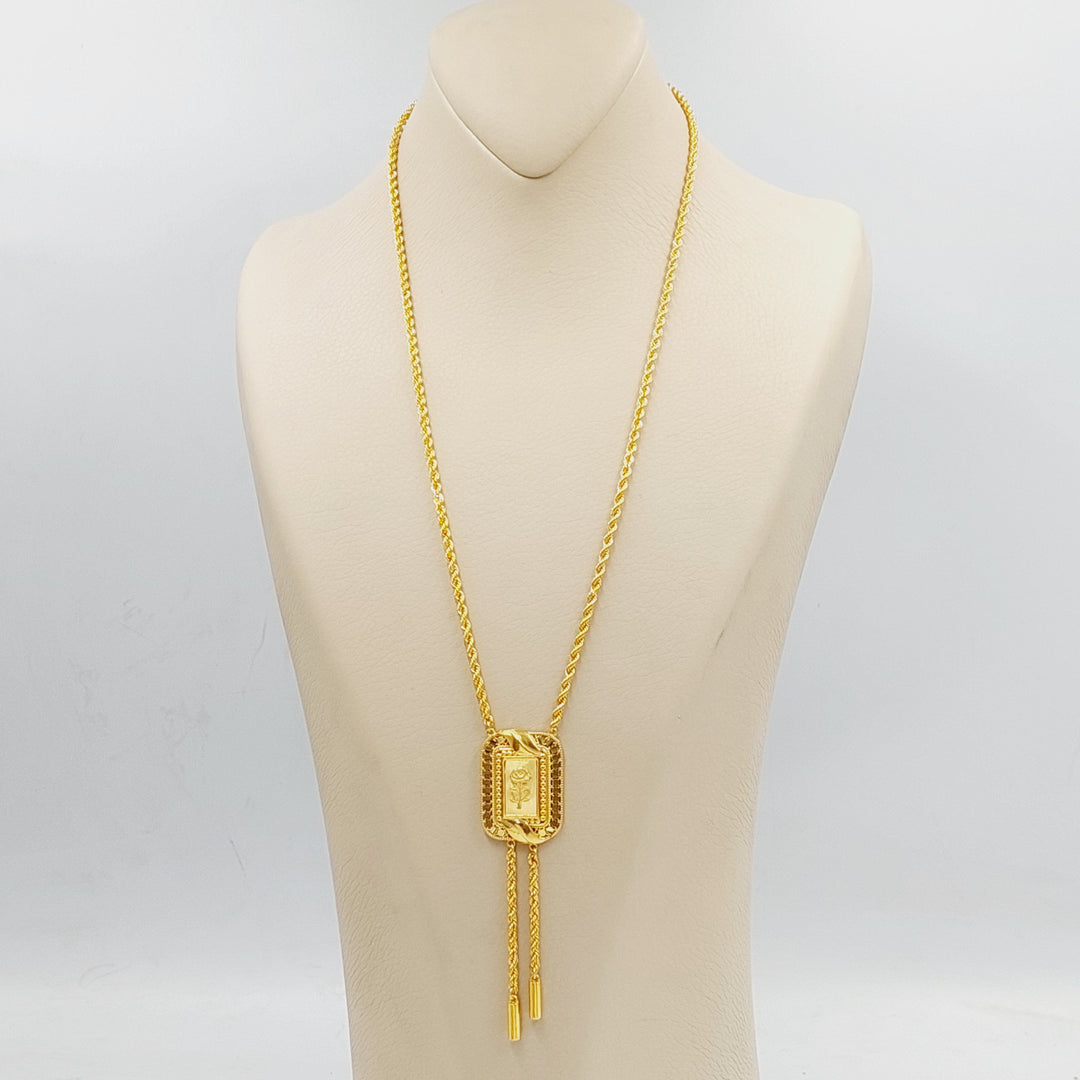 21K Gold Ounce Rope Necklace by Saeed Jewelry - Image 3