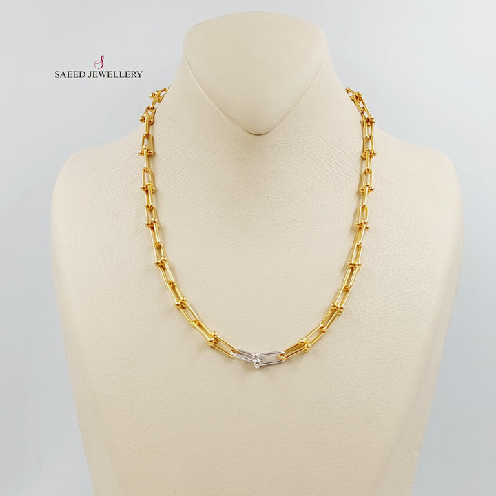 21K عقد بيبر كليب-مجوهرات الشيخ سعيد-Saeed Jewelry 