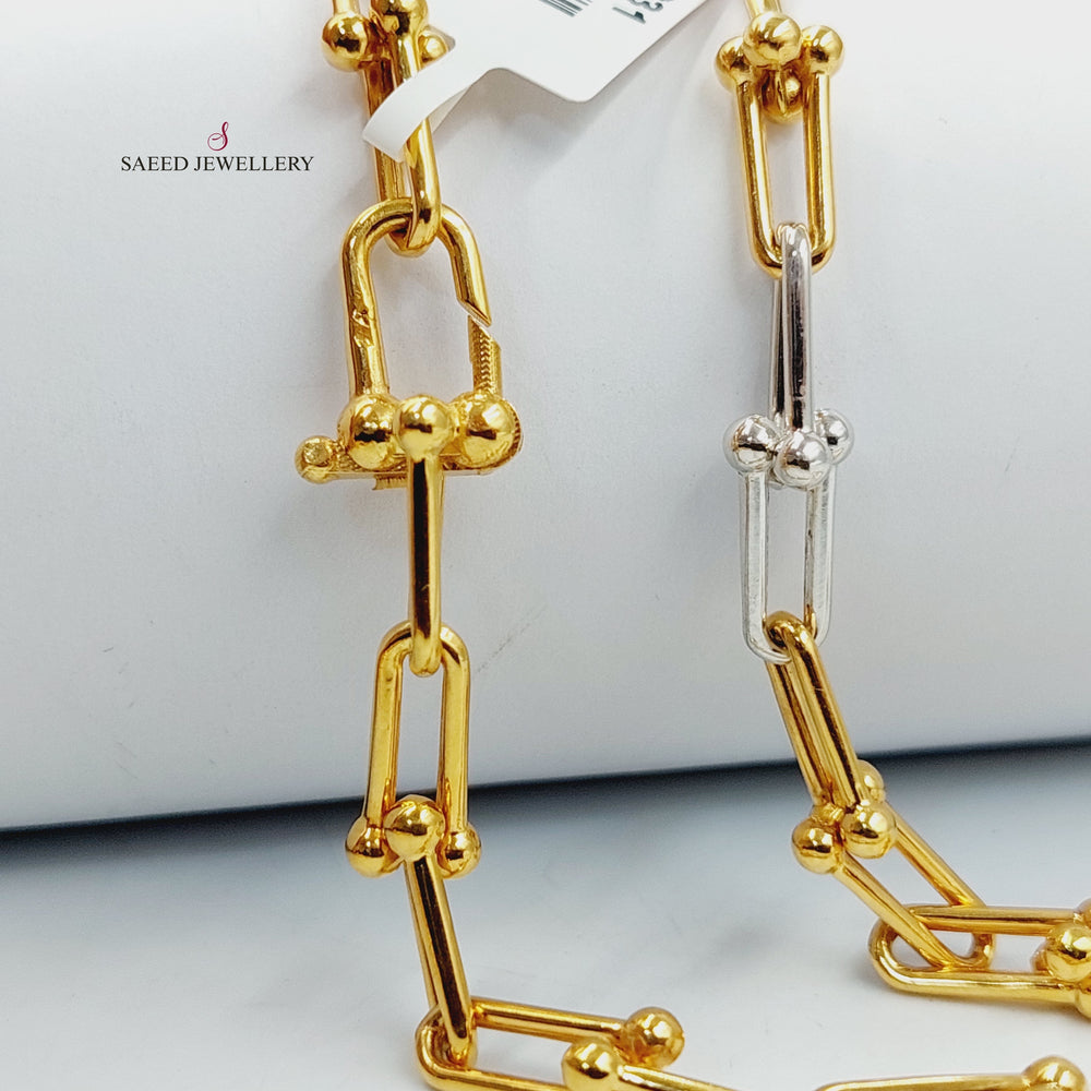 21K عقد بيبر كليب-مجوهرات الشيخ سعيد-Saeed Jewelry 