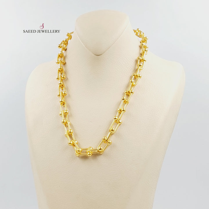 21K عقد بيبر كليب-مجوهرات الشيخ سعيد-Saeed Jewelry 