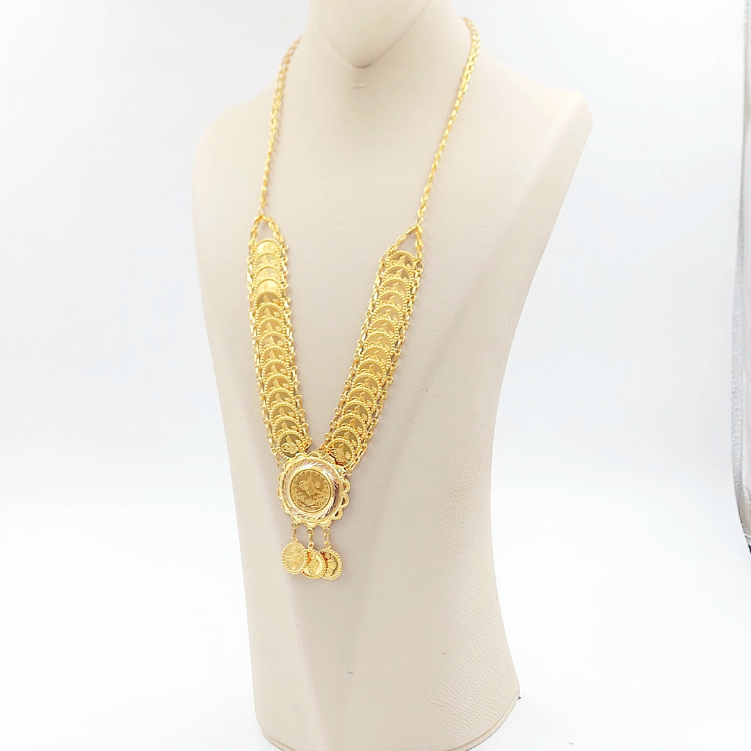 Print Rashadi Necklace Made of 21K Gold by Saeed Jewelry 