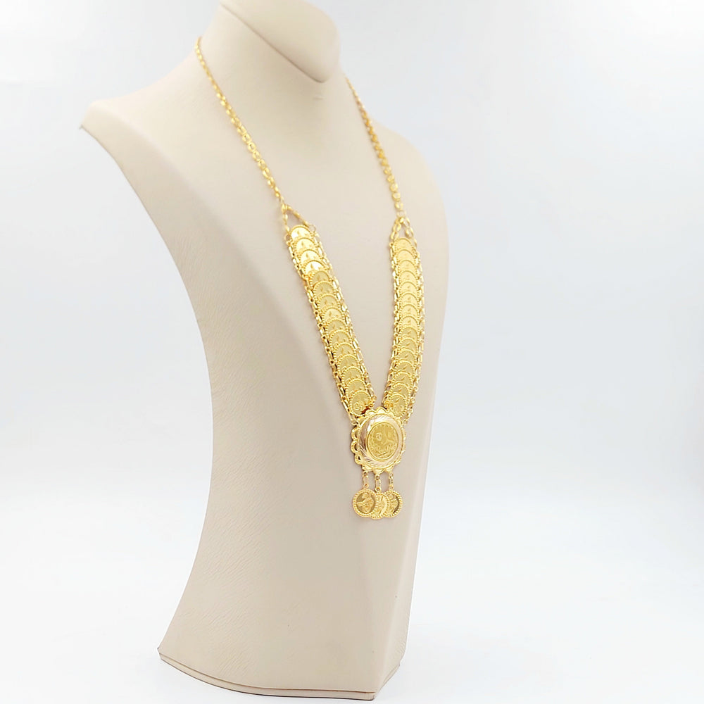 Print Rashadi Necklace Made of 21K Gold by Saeed Jewelry 