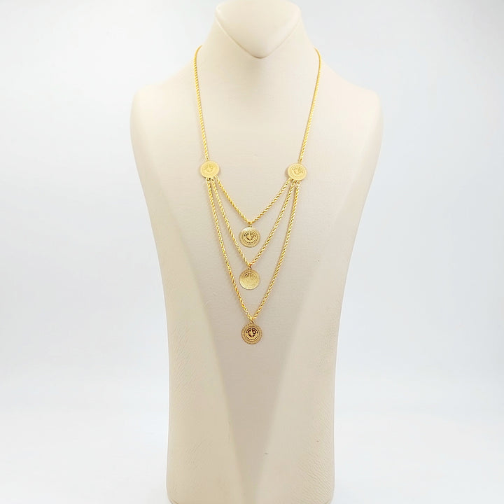 Print Rashadi Necklace Made of 21K Gold by Saeed Jewelry 