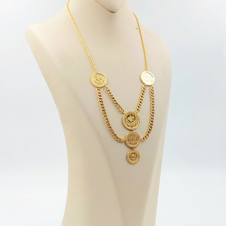 Print Rashadi Necklace Made of 21K Gold by Saeed Jewelry 