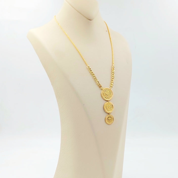 Print Rashadi Necklace Made of 21K Gold by Saeed Jewelry 