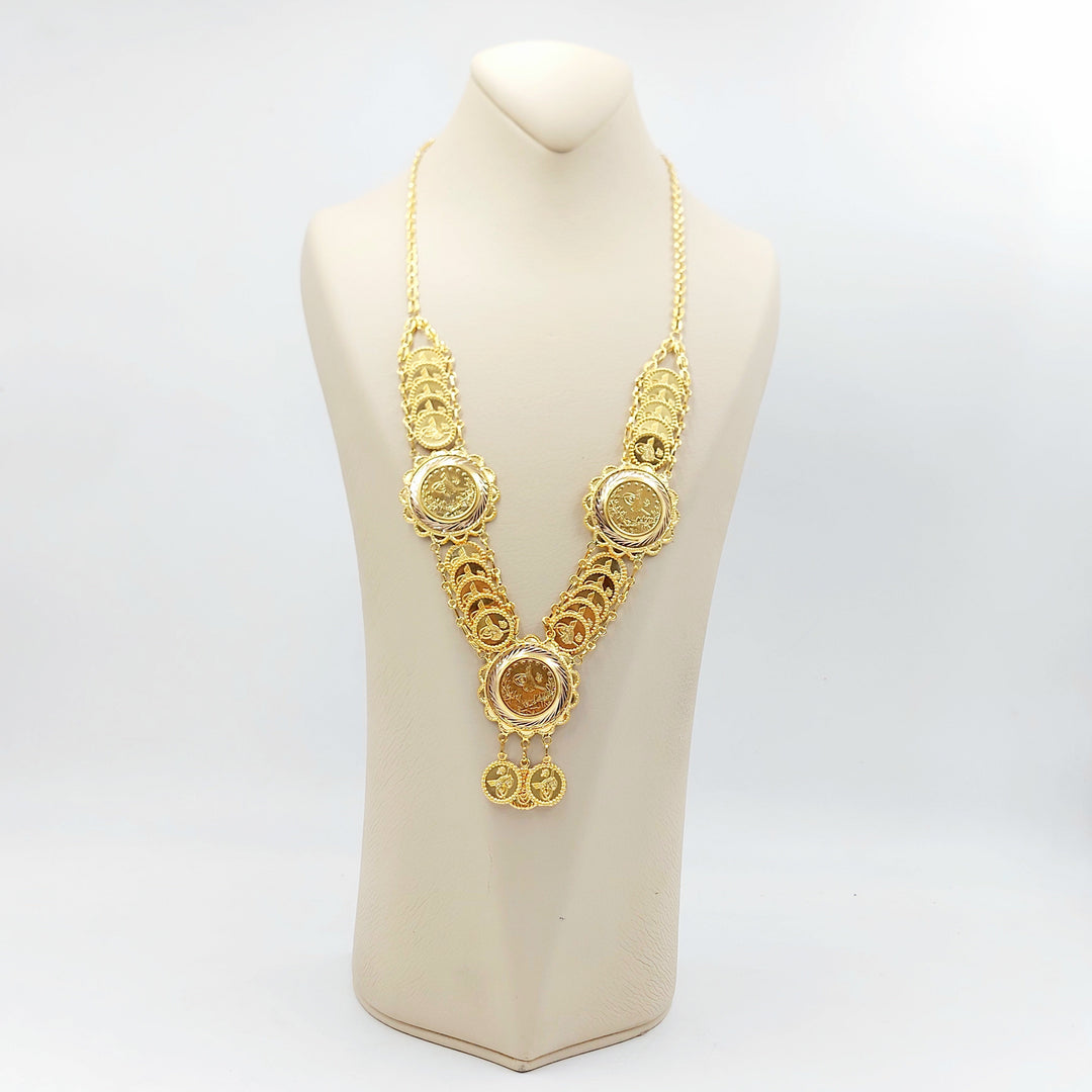 21K عقد رشادي قشرة-مجوهرات الشيخ سعيد-Saeed Jewelry 