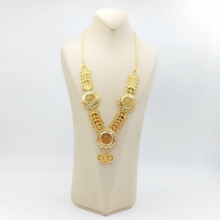 21K عقد رشادي قشرة-مجوهرات الشيخ سعيد-Saeed Jewelry 