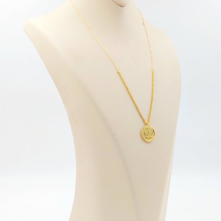 Print Rashadi Necklace Made of 21K Gold by Saeed Jewelry 