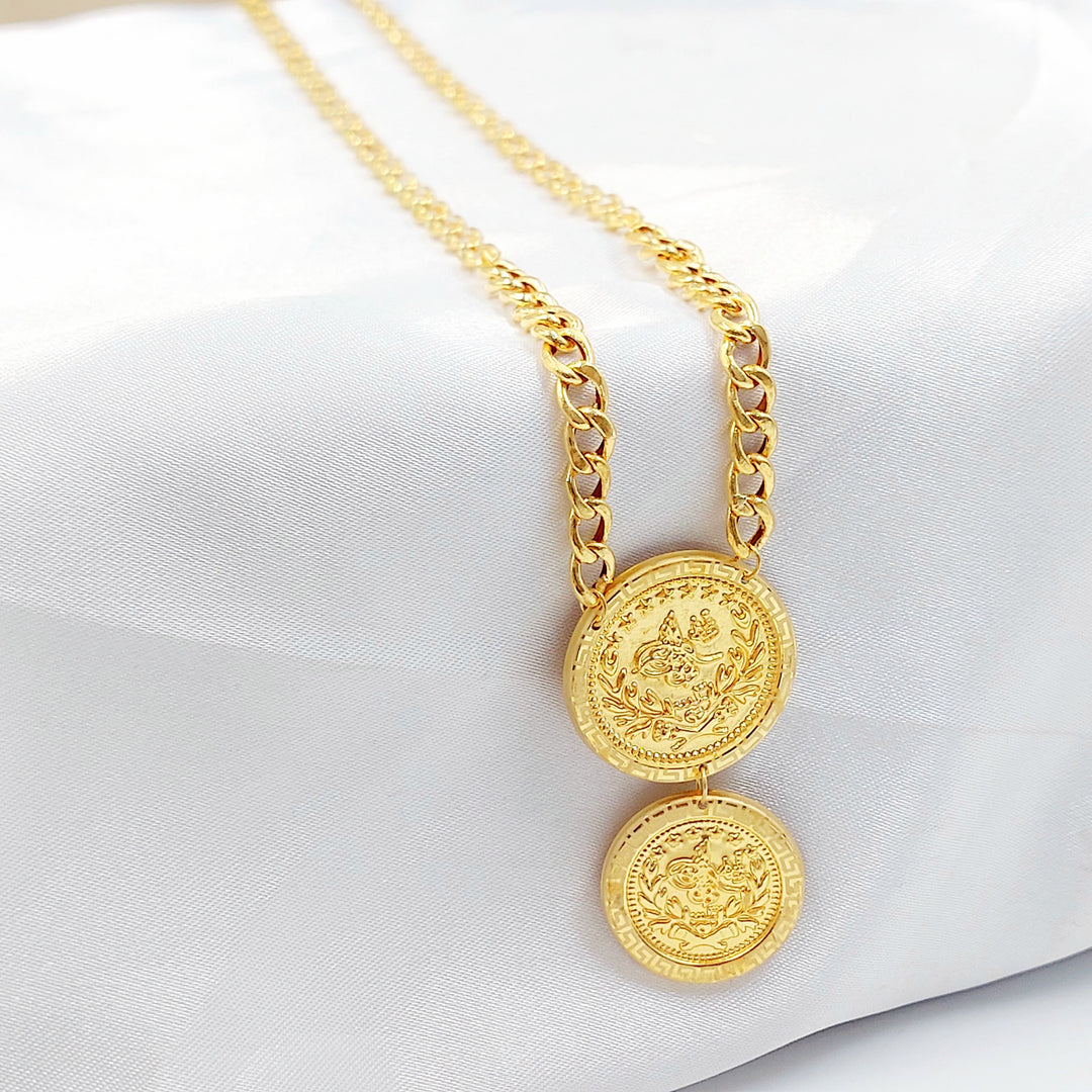 21K عقد رشادي قشرة-مجوهرات الشيخ سعيد-Saeed Jewelry 