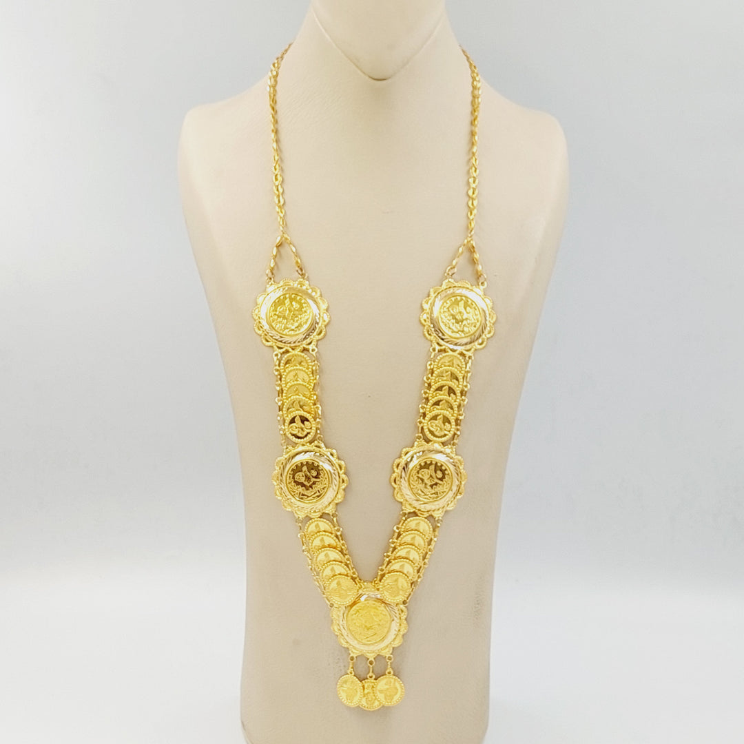 21K عقد رشادي قشرة-مجوهرات الشيخ سعيد-Saeed Jewelry 