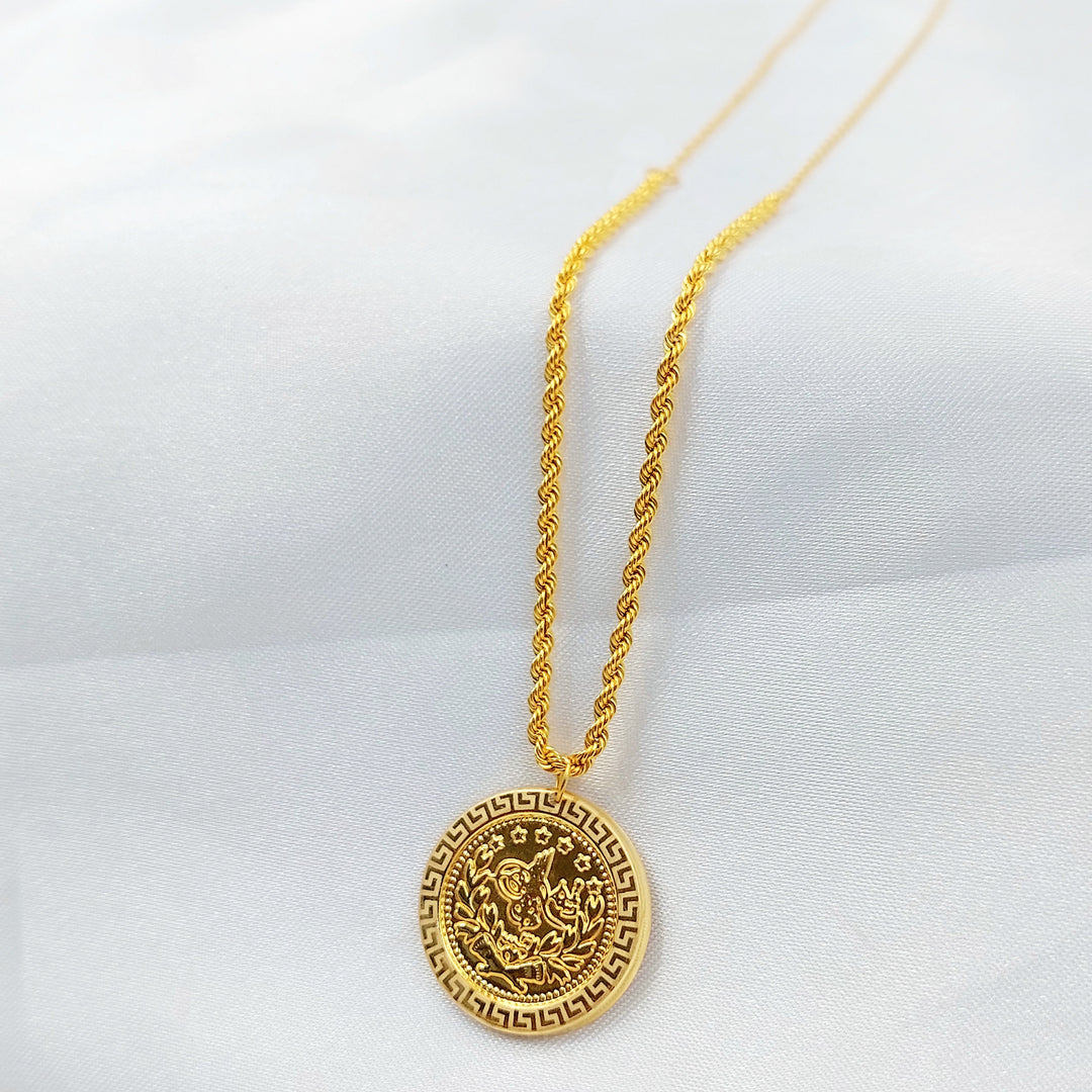 Print Rashadi Necklace Made of 21K Gold by Saeed Jewelry 