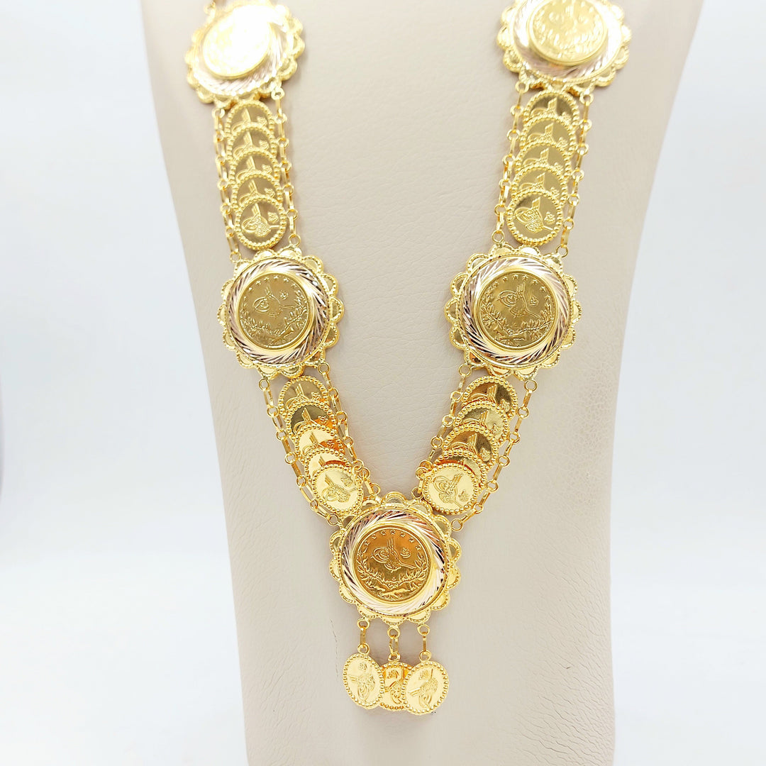 21K عقد رشادي قشرة-مجوهرات الشيخ سعيد-Saeed Jewelry 