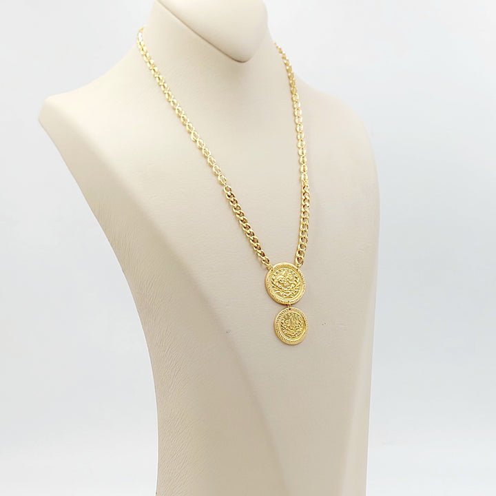 21K عقد رشادي قشرة-مجوهرات الشيخ سعيد-Saeed Jewelry 