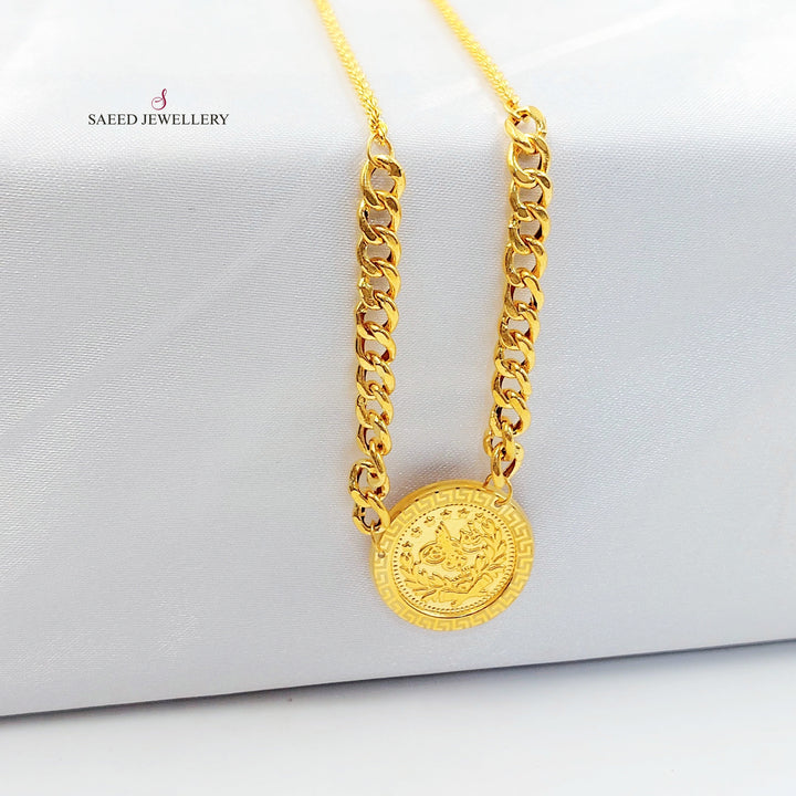 Print Rashadi Necklace Made of 21K Gold by Saeed Jewelry 