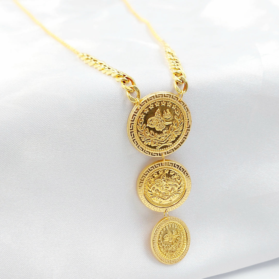 Print Rashadi Necklace Made of 21K Gold by Saeed Jewelry 