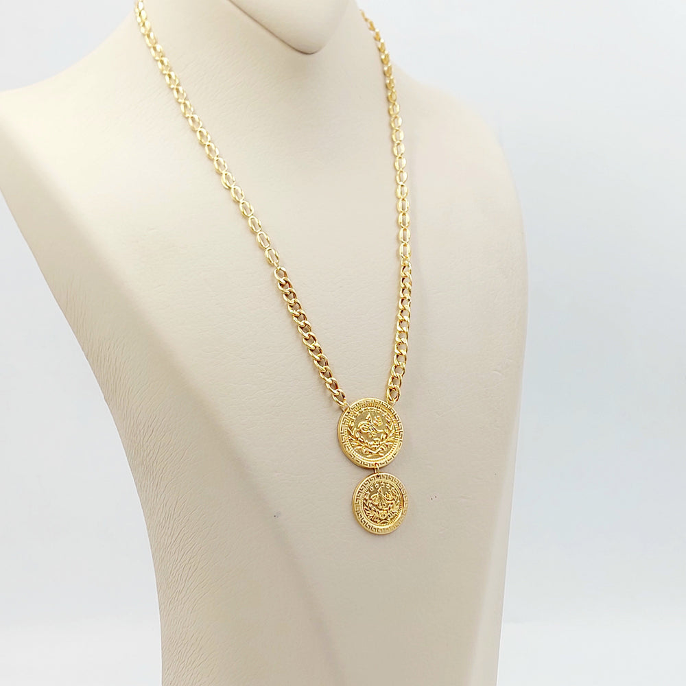 21K عقد رشادي قشرة-مجوهرات الشيخ سعيد-Saeed Jewelry 