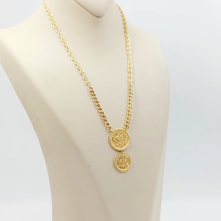 21K عقد رشادي قشرة-مجوهرات الشيخ سعيد-Saeed Jewelry 