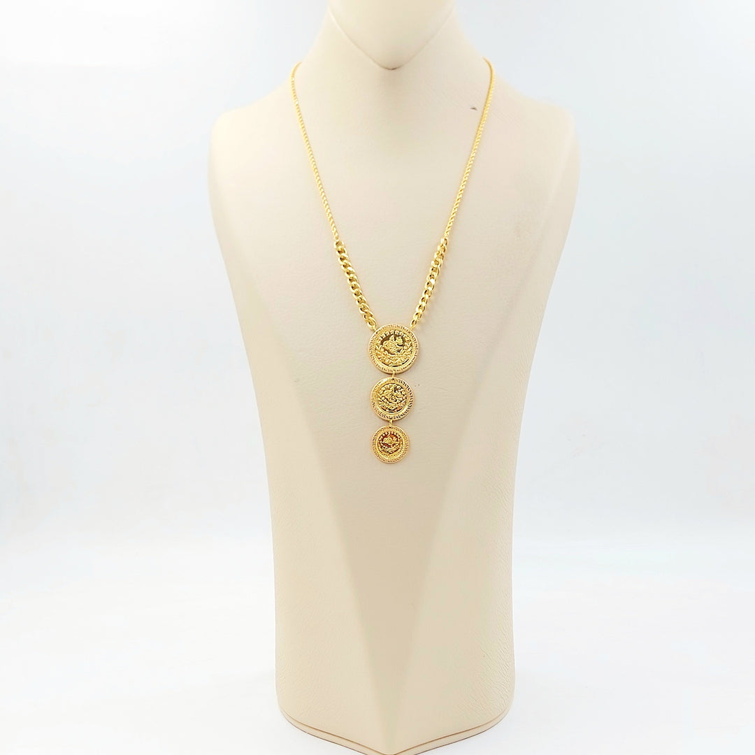 Print Rashadi Necklace Made of 21K Gold by Saeed Jewelry 