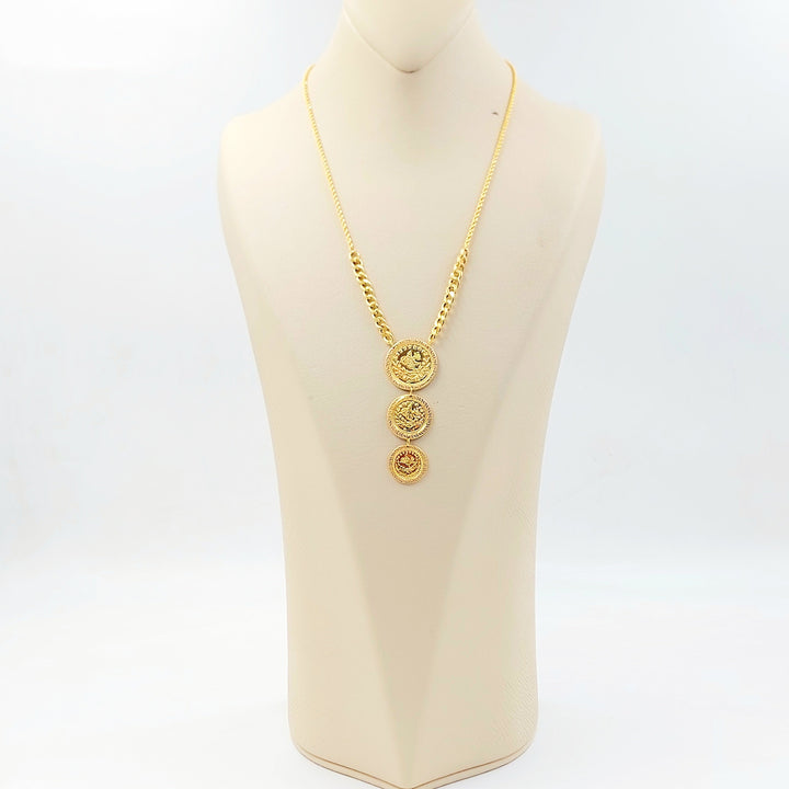 Print Rashadi Necklace Made of 21K Gold by Saeed Jewelry 