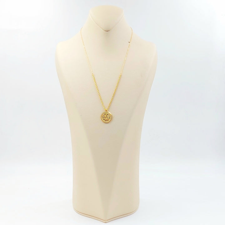 Print Rashadi Necklace Made of 21K Gold by Saeed Jewelry 