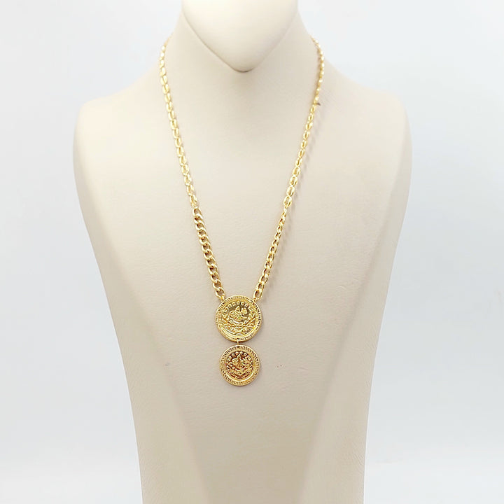 21K عقد رشادي قشرة-مجوهرات الشيخ سعيد-Saeed Jewelry 