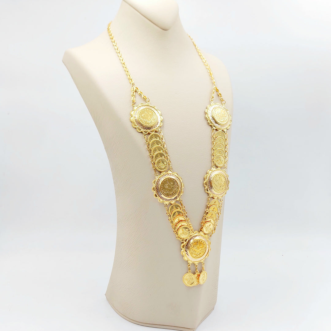 21K عقد رشادي قشرة-مجوهرات الشيخ سعيد-Saeed Jewelry 