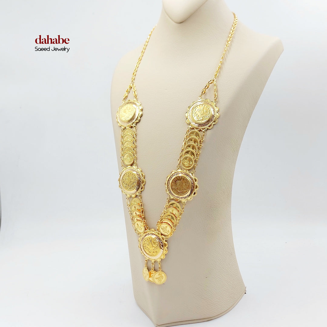 21K عقد رشادي قشرة-مجوهرات الشيخ سعيد-Saeed Jewelry 