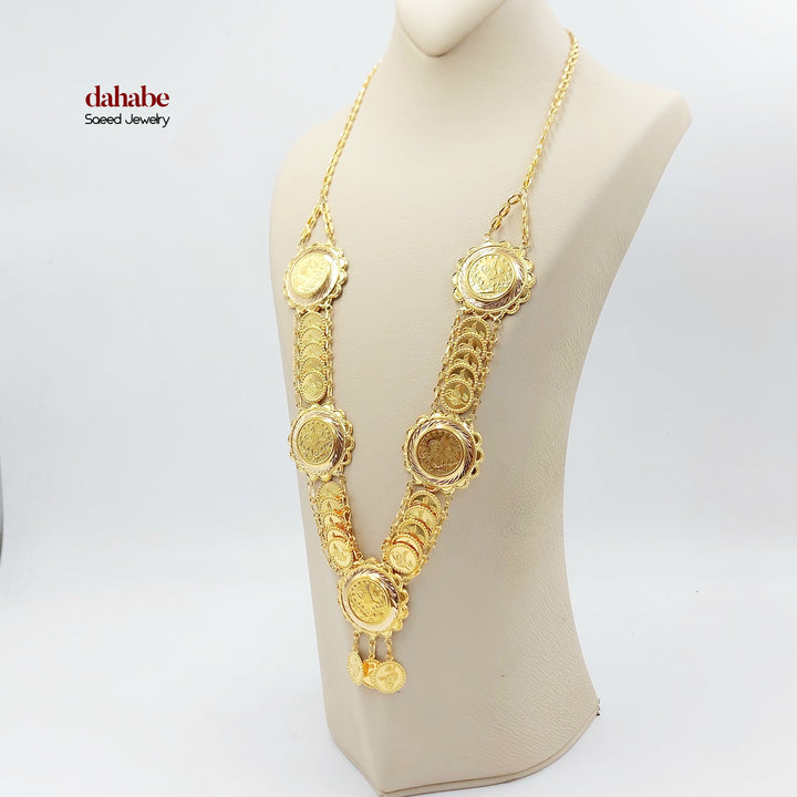 21K عقد رشادي قشرة-مجوهرات الشيخ سعيد-Saeed Jewelry 