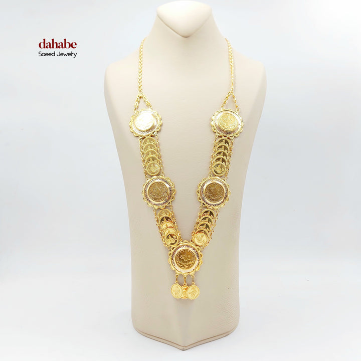 21K عقد رشادي قشرة-مجوهرات الشيخ سعيد-Saeed Jewelry 