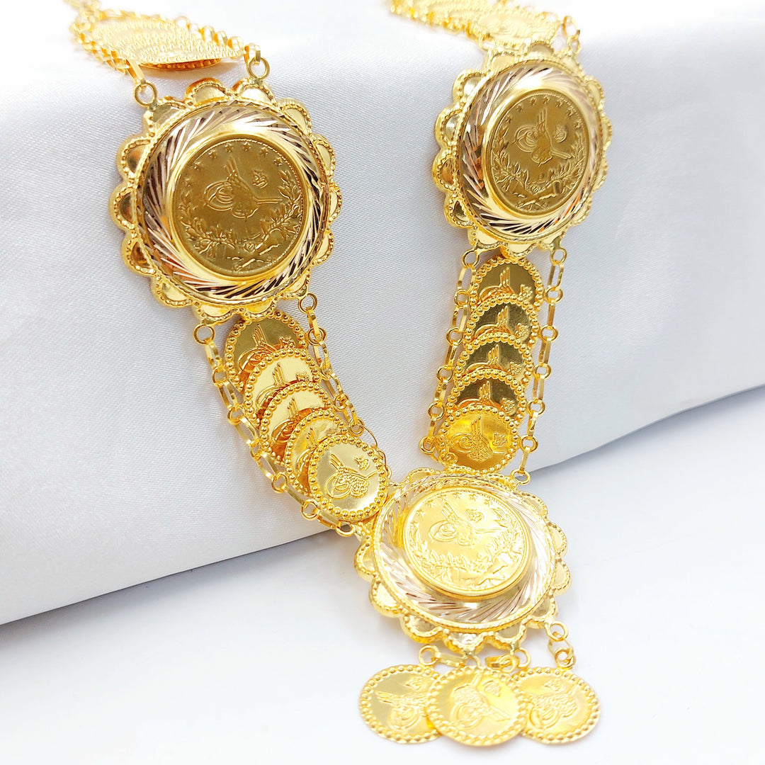 21K عقد رشادي قشرة-مجوهرات الشيخ سعيد-Saeed Jewelry 