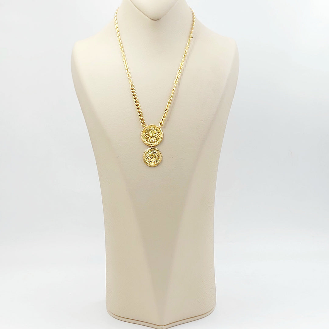 21K عقد رشادي قشرة-مجوهرات الشيخ سعيد-Saeed Jewelry 