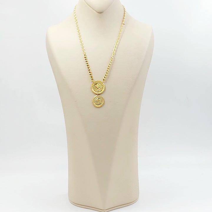 21K عقد رشادي قشرة-مجوهرات الشيخ سعيد-Saeed Jewelry 