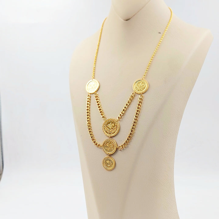 Print Rashadi Necklace Made of 21K Gold by Saeed Jewelry 