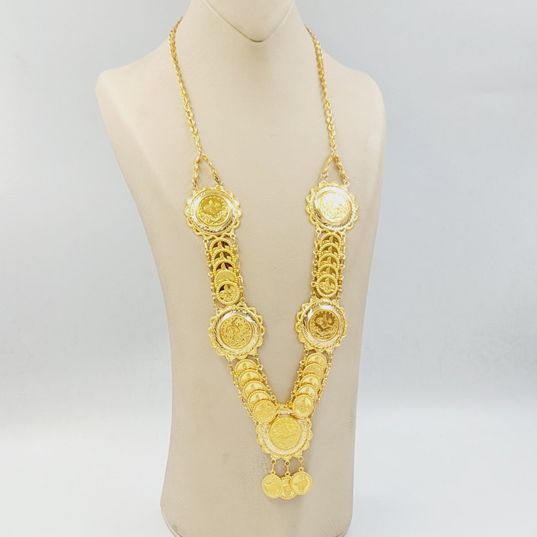 21K عقد رشادي قشرة-مجوهرات الشيخ سعيد-Saeed Jewelry 