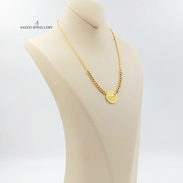 Print Rashadi Necklace Made of 21K Gold by Saeed Jewelry 