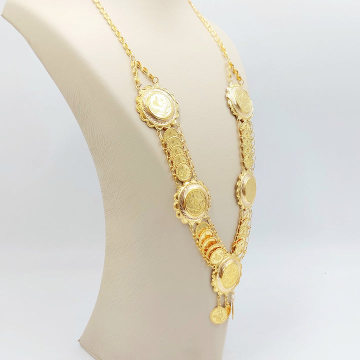 21K عقد رشادي قشرة-مجوهرات الشيخ سعيد-Saeed Jewelry 