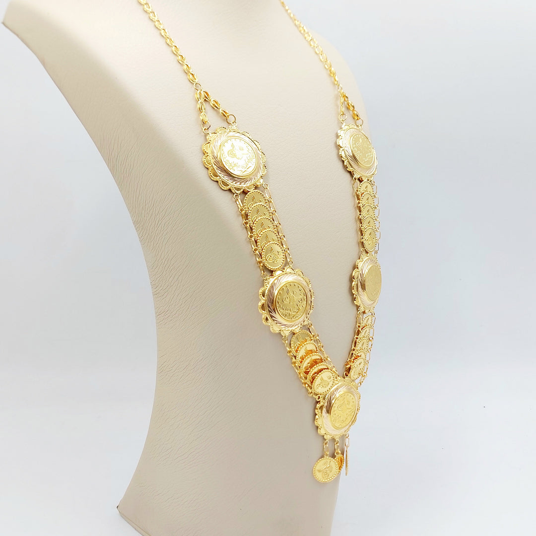 21K عقد رشادي قشرة-مجوهرات الشيخ سعيد-Saeed Jewelry 