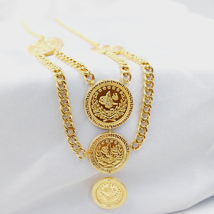 Print Rashadi Necklace Made of 21K Gold by Saeed Jewelry 