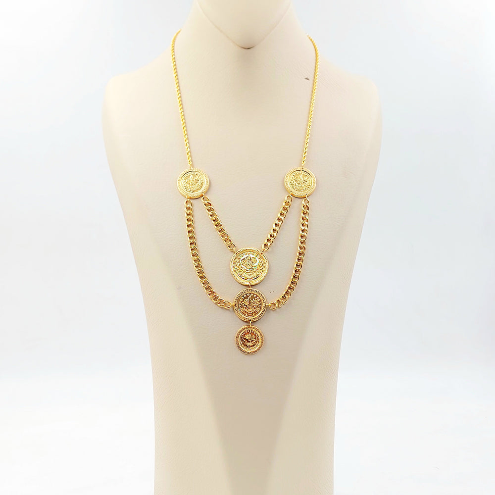 Print Rashadi Necklace Made of 21K Gold by Saeed Jewelry 