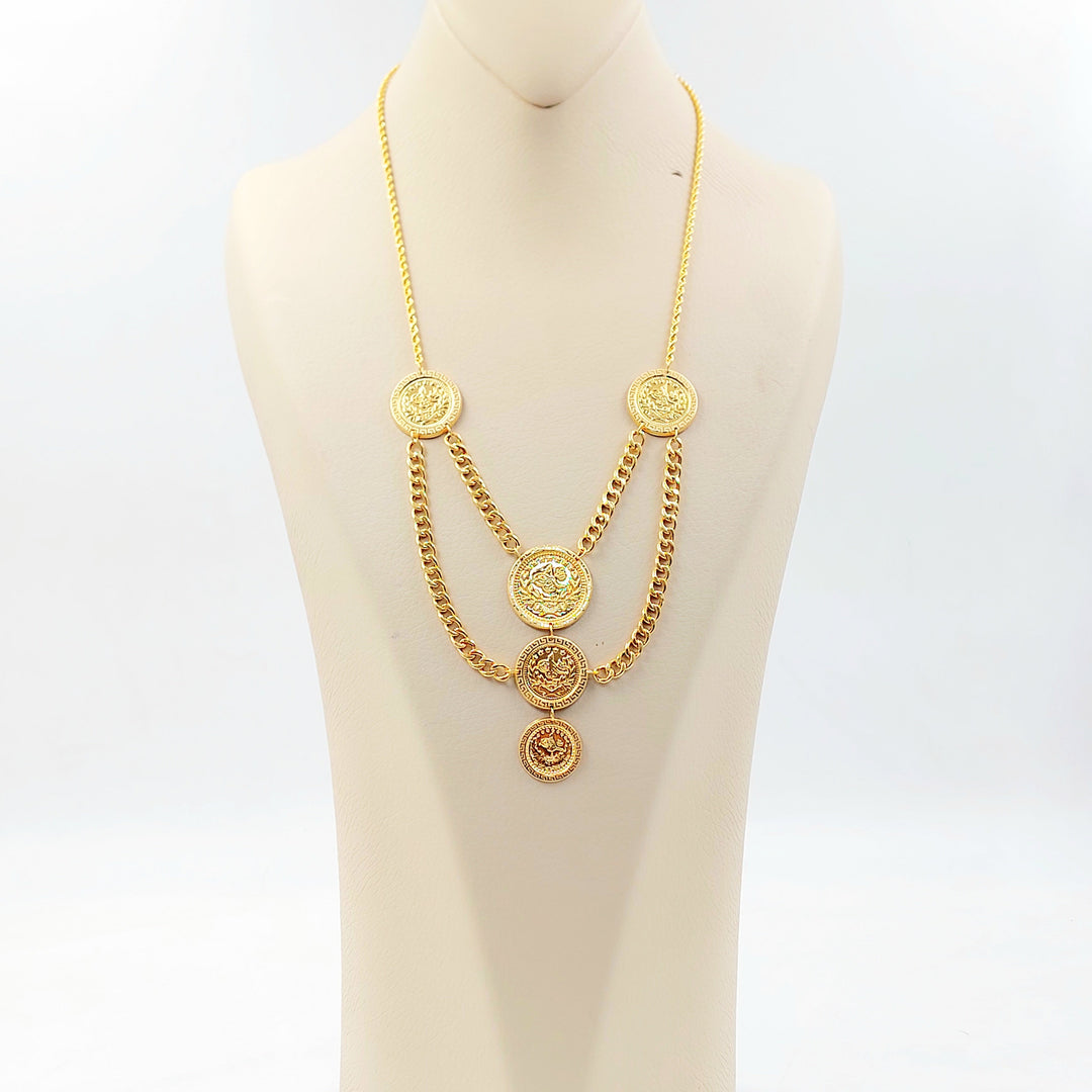 Print Rashadi Necklace Made of 21K Gold by Saeed Jewelry 