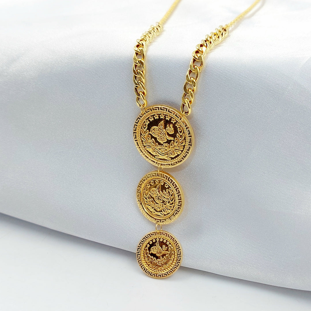 Print Rashadi Necklace Made of 21K Gold by Saeed Jewelry 