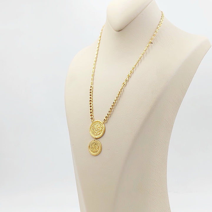 21K عقد رشادي قشرة-مجوهرات الشيخ سعيد-Saeed Jewelry 