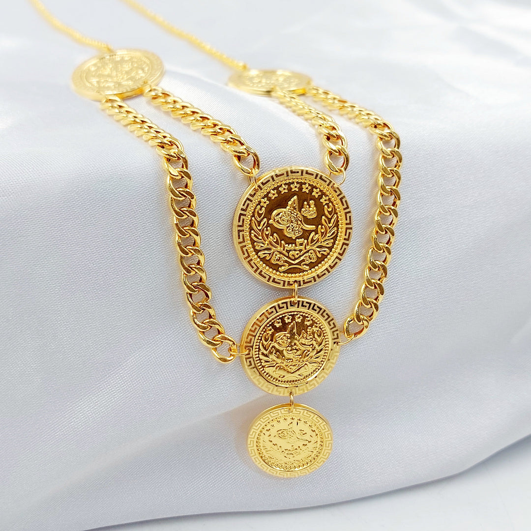 Print Rashadi Necklace Made of 21K Gold by Saeed Jewelry 