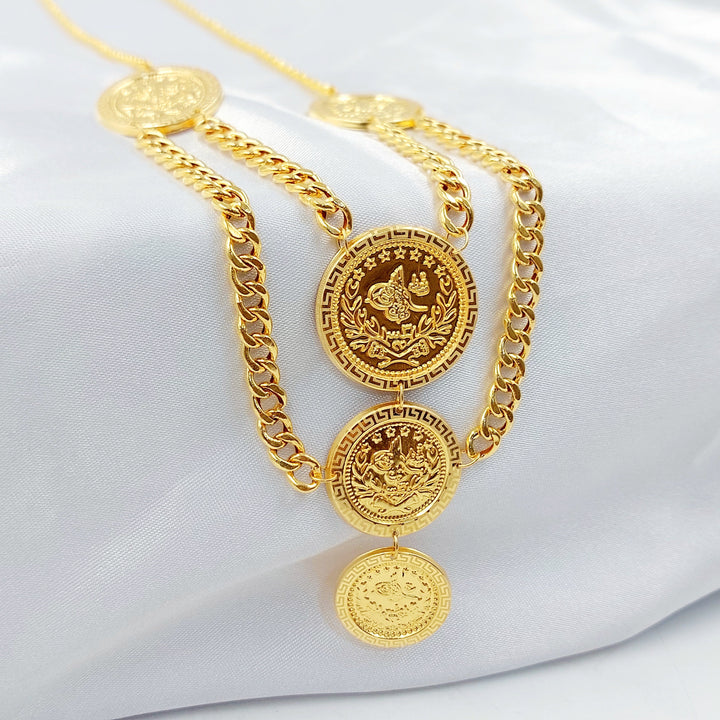 Print Rashadi Necklace Made of 21K Gold by Saeed Jewelry 