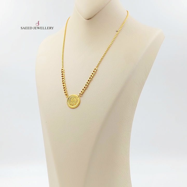 Print Rashadi Necklace Made of 21K Gold by Saeed Jewelry 