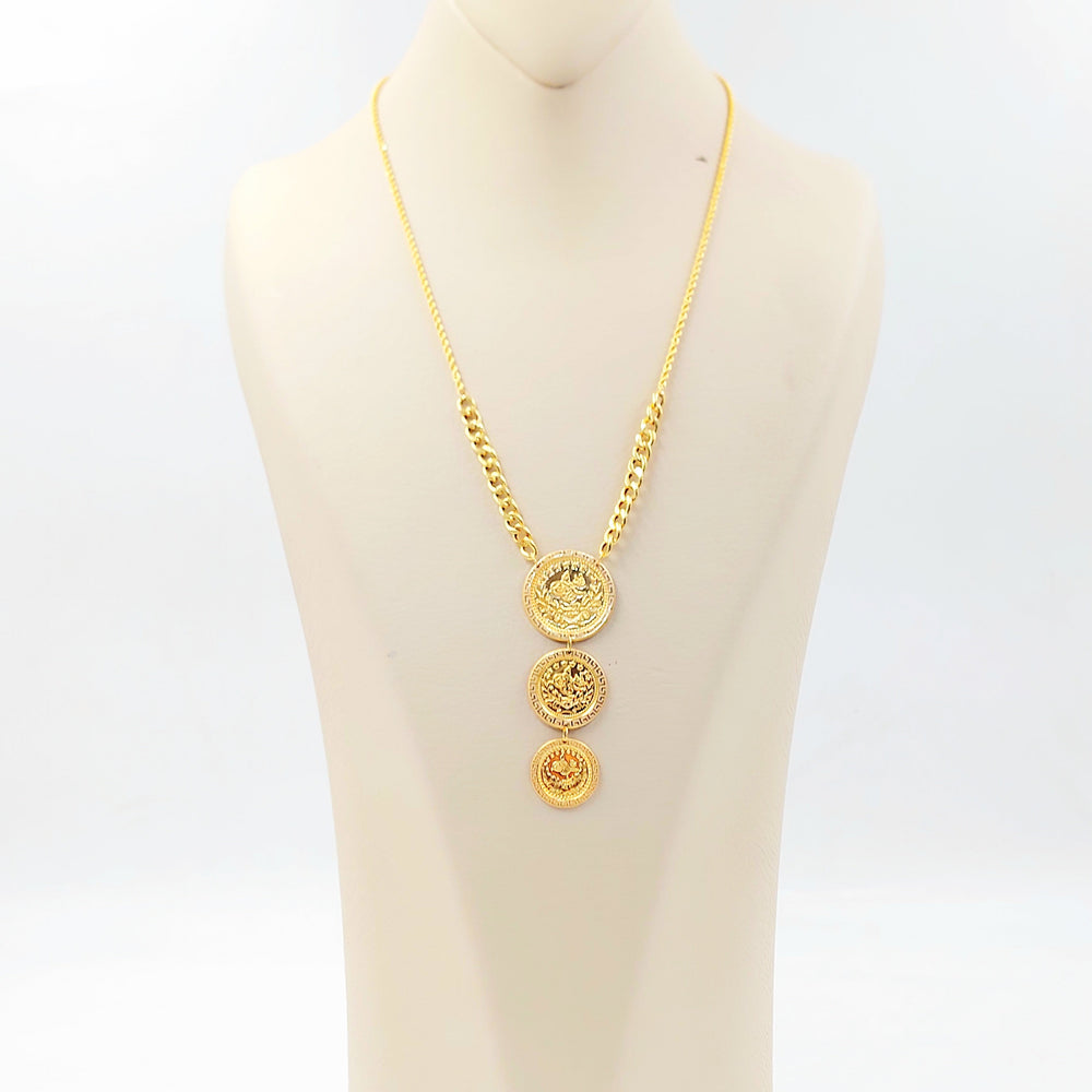 Print Rashadi Necklace Made of 21K Gold by Saeed Jewelry 
